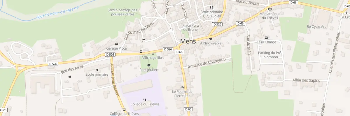 Plan du 24 Rue Docteur Senebier à Mens