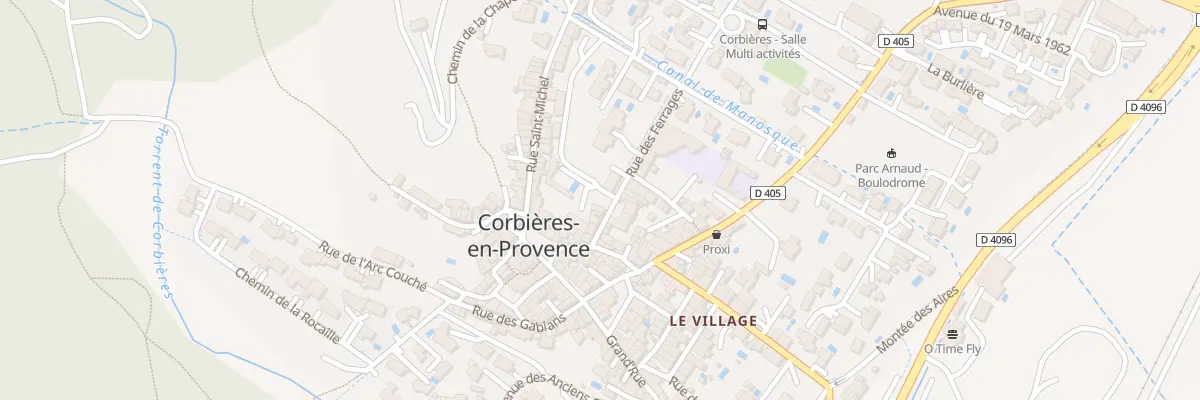 Plan du 7 Rue des Ferrages à Corbières-en-Provence