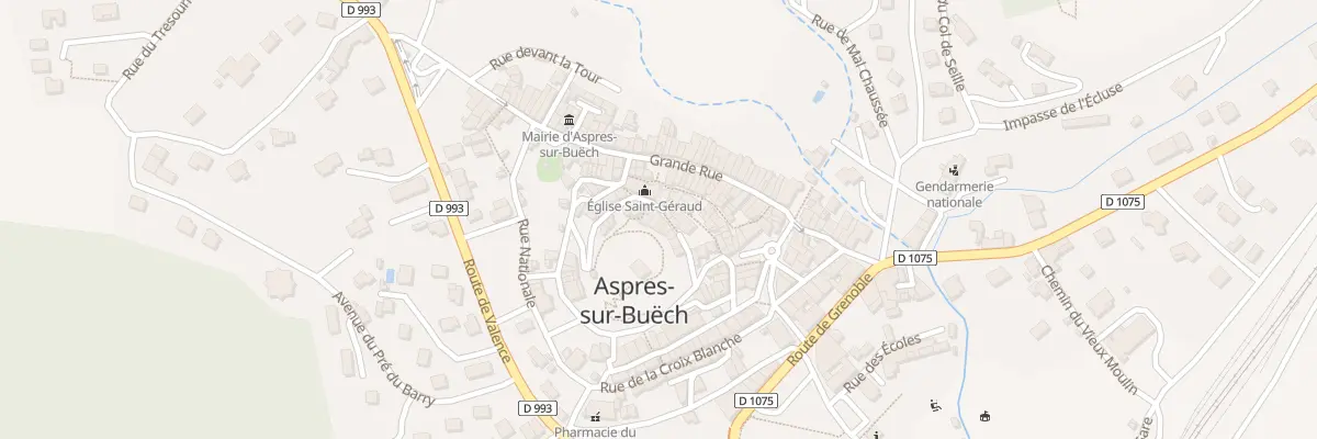 Plan du 99 Rue du Vieux Cimetière à Aspres-sur-Buëch