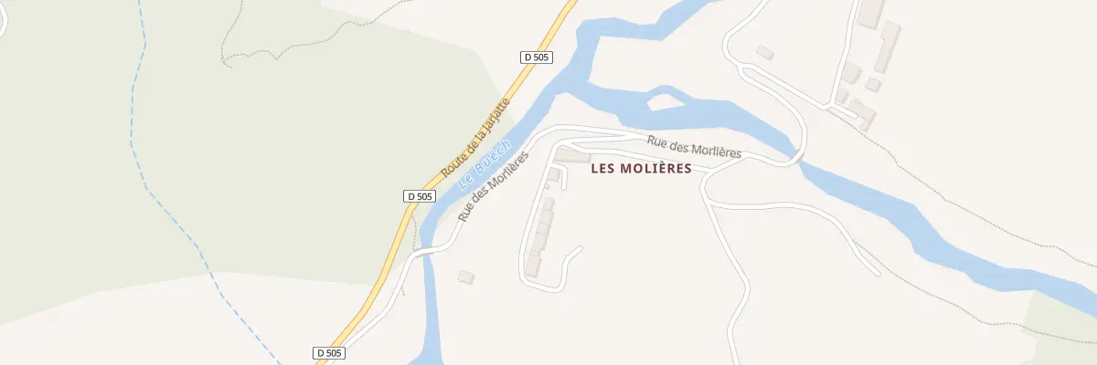 Plan du 9999 Rte des Morlieres à Lus-la-Croix-Haute