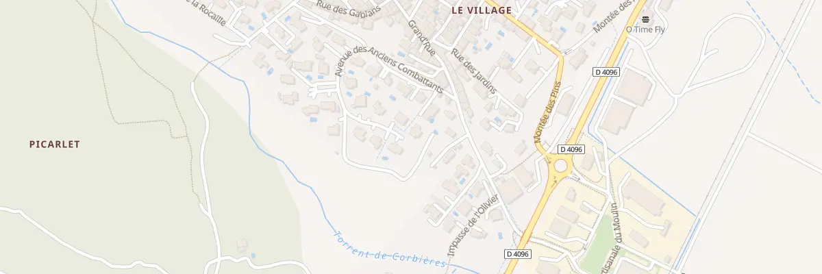 Plan du 23 Av des Anciens Combattants à Corbières-en-Provence