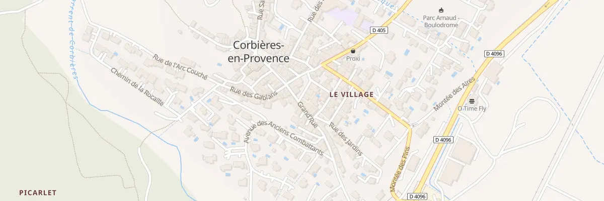 Plan du 13 Rue Grande à Corbières-en-Provence