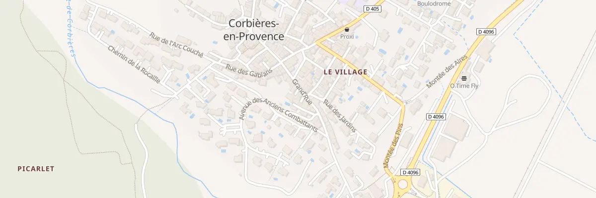 Plan du 5104 Rue Grande à Corbières-en-Provence