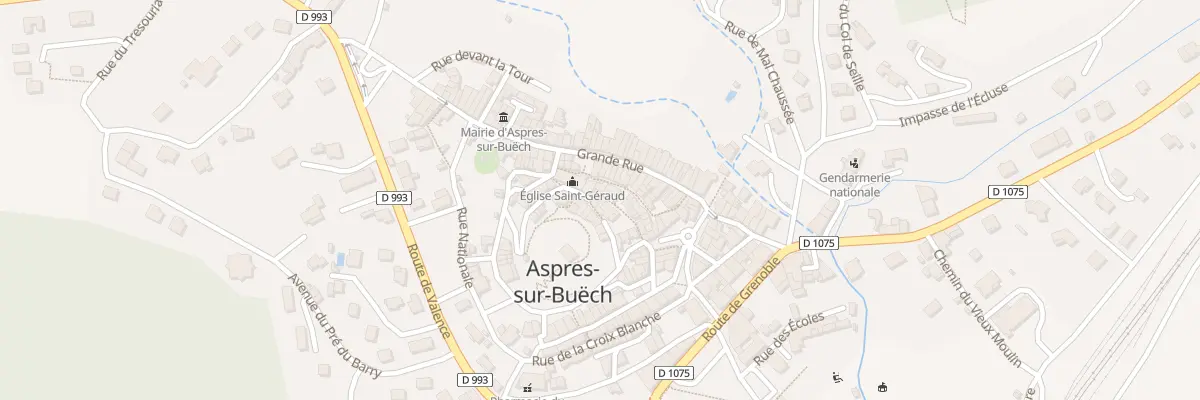 Plan du 97 Rue de la Côte à Aspres-sur-Buëch
