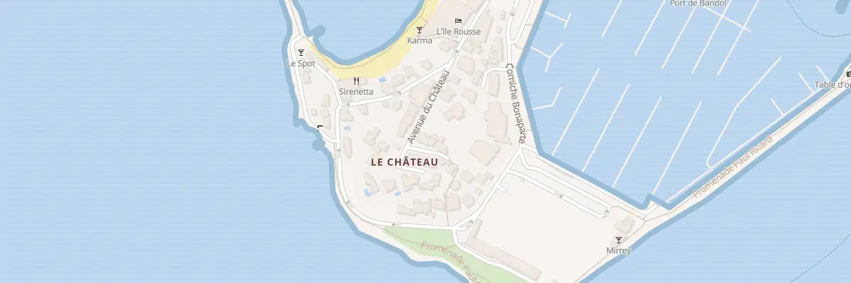 Plan du 1 Tra du Chateau à Bandol