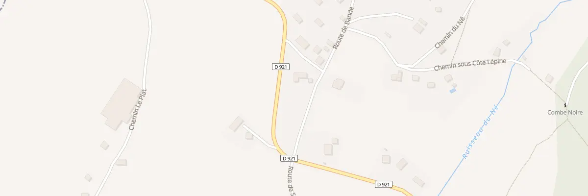 Plan du 125 Rte de Bande à Saint-Pierre-de-Genebroz