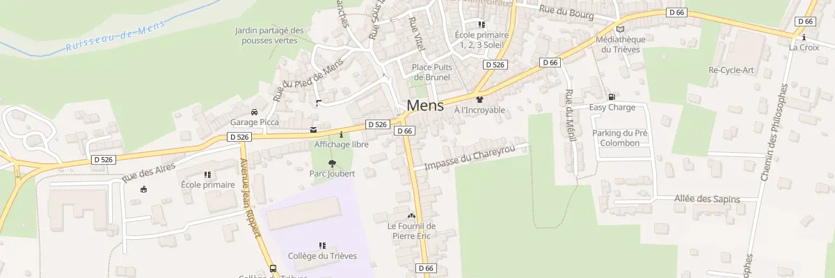 Plan du 21 Rue Docteur Senebier à Mens