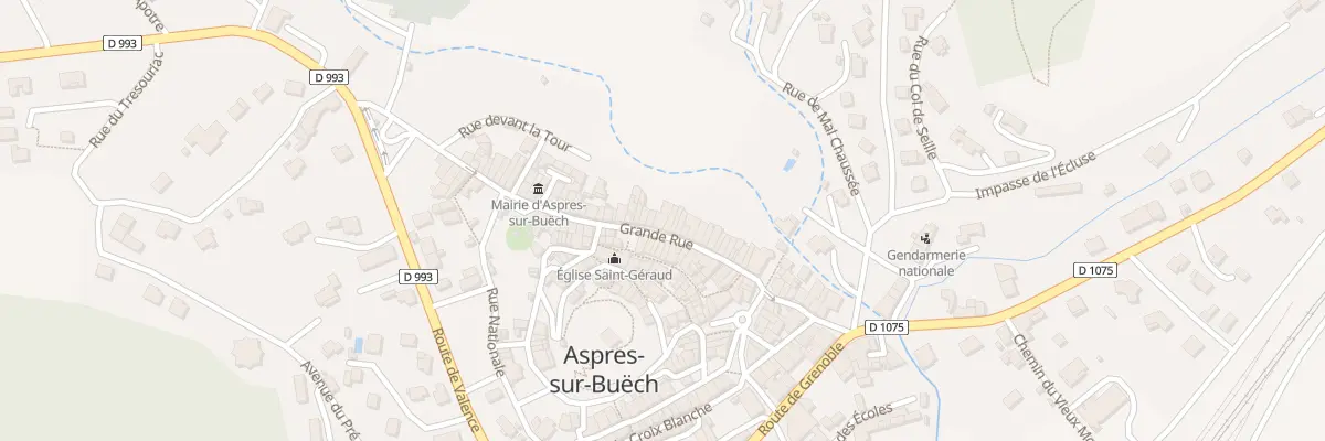 Plan du 160 Gr Grande Rue à Aspres-sur-Buëch