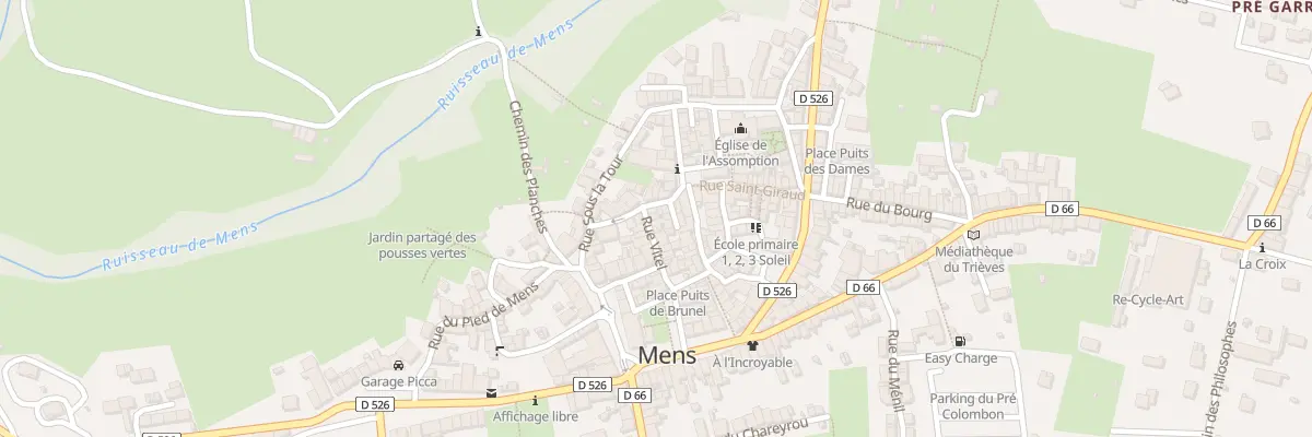 Plan du 48 Rue Vitel à Mens