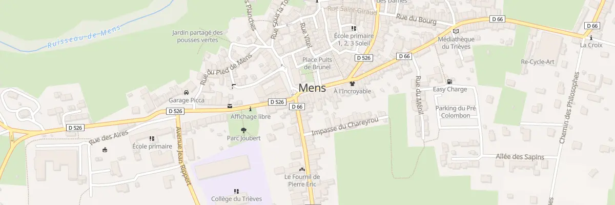 Plan du 111 Rue du Breuil à Mens