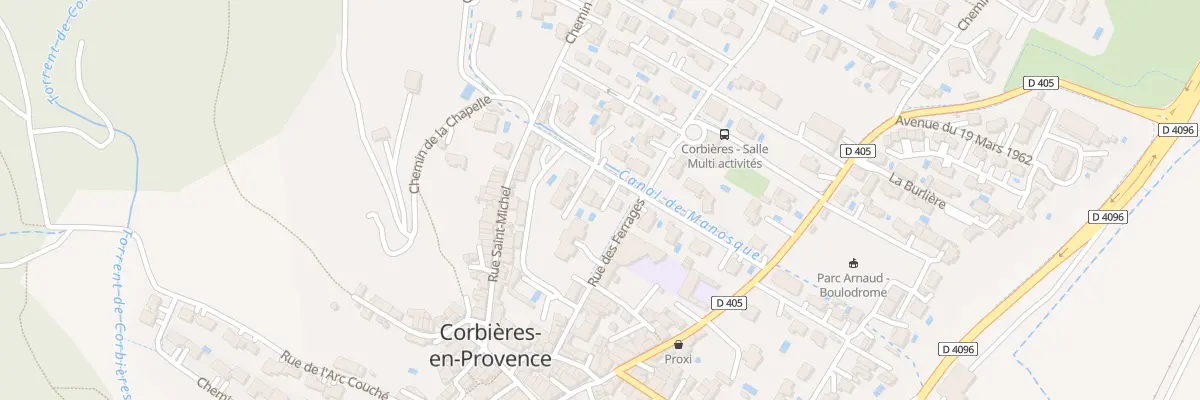 Plan du 110 Av Frédéric Mistral à Corbières-en-Provence