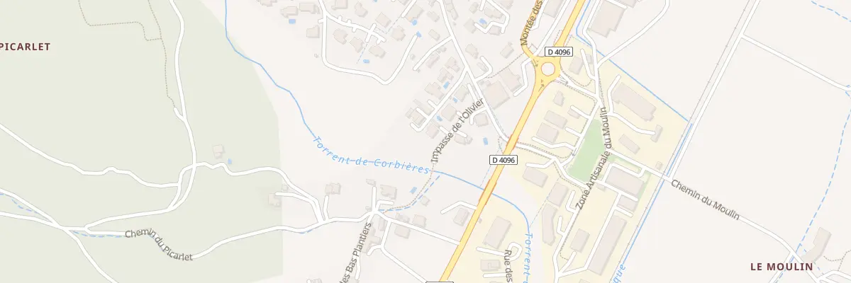 Plan du 7158 Che de la Gare à Corbières-en-Provence