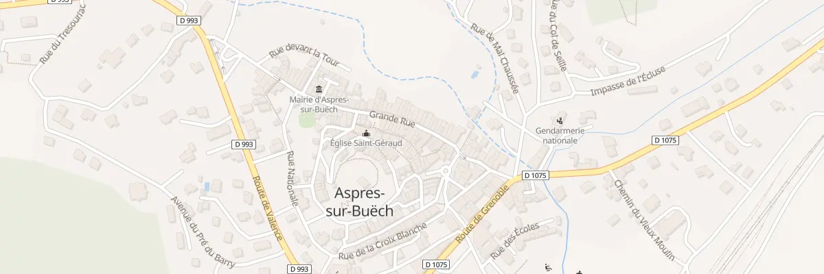 Plan du 62 Rue des Andronnes à Aspres-sur-Buëch