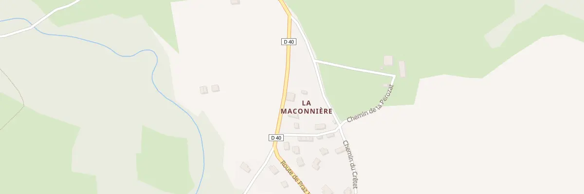 Plan du 1121 Rte de Praz Long à Gerbaix
