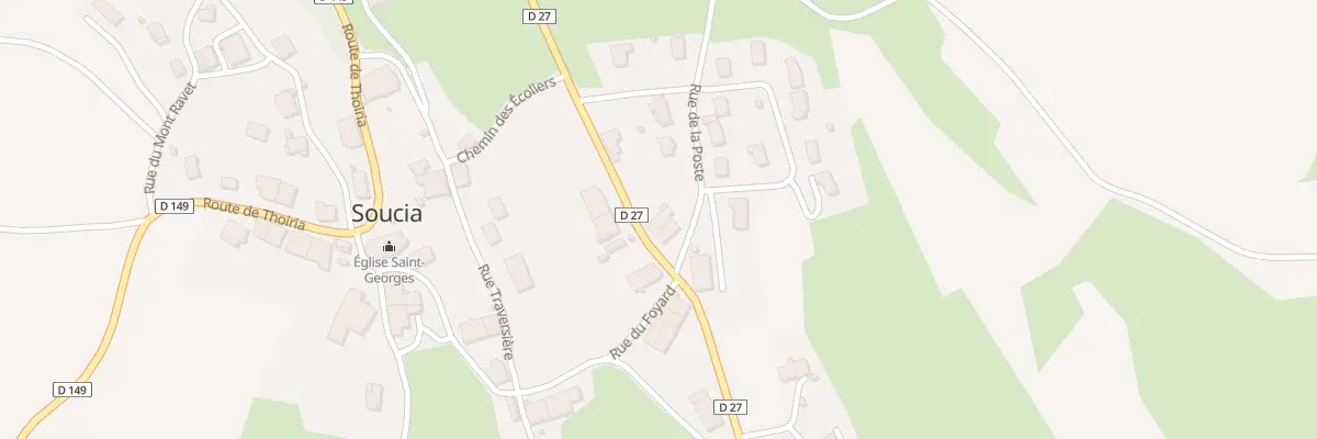Plan du 3 Rte de Clairvaux à Soucia
