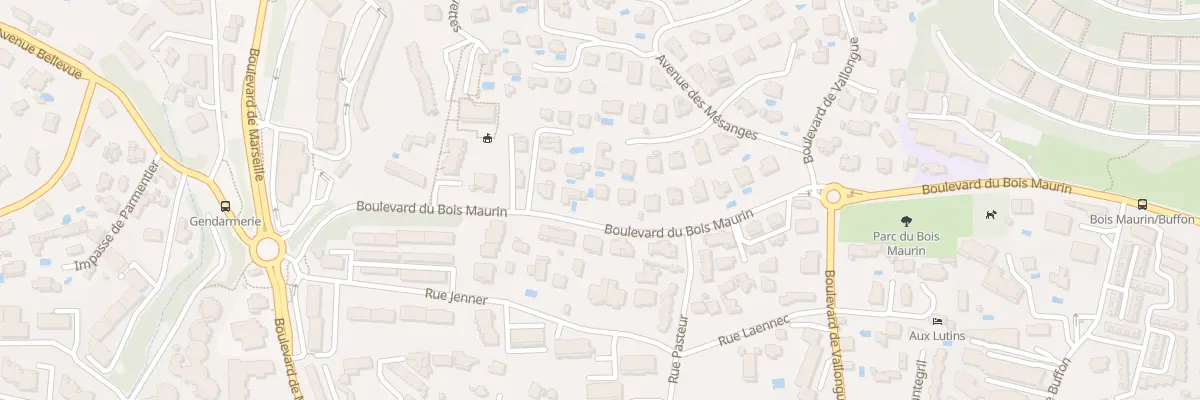 Plan du 287 Bd Bois Maurin à Bandol