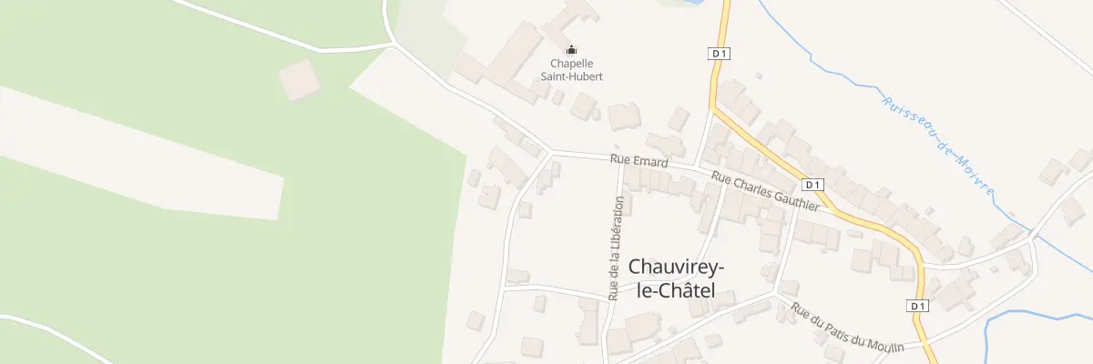 Plan du 1 Rue du Cornot à Chauvirey-le-Châtel