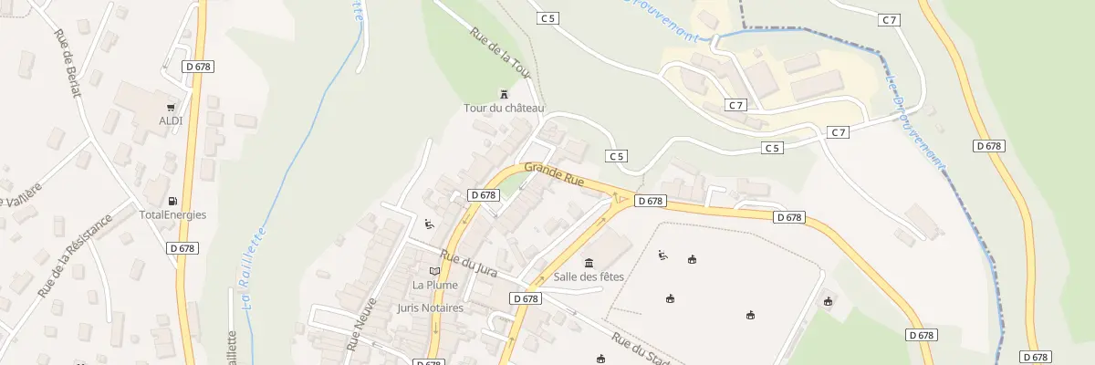 Plan du 23 Rue du Chene à Clairvaux-les-Lacs