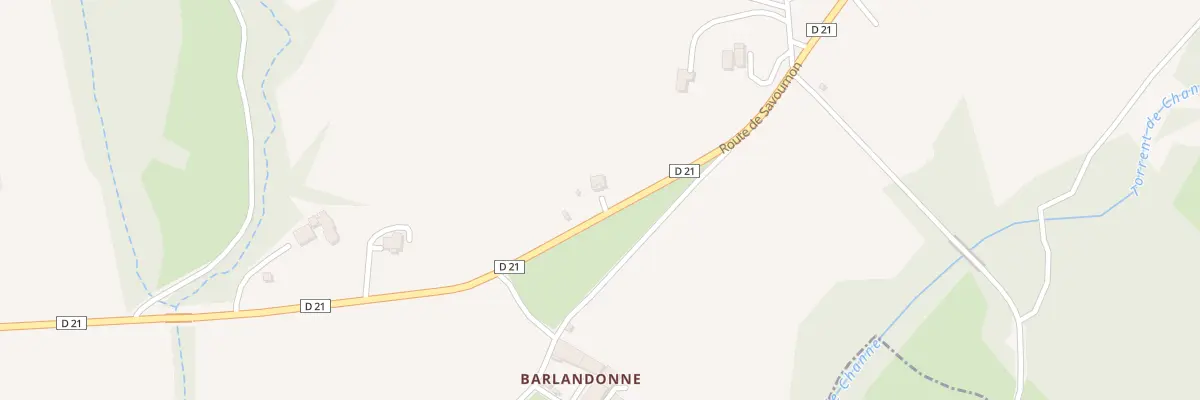 Plan du 1556 Rte de Savournon au Bersac