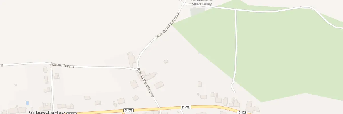Plan du 2 Rue du Val d’Amour à Villers-Farlay