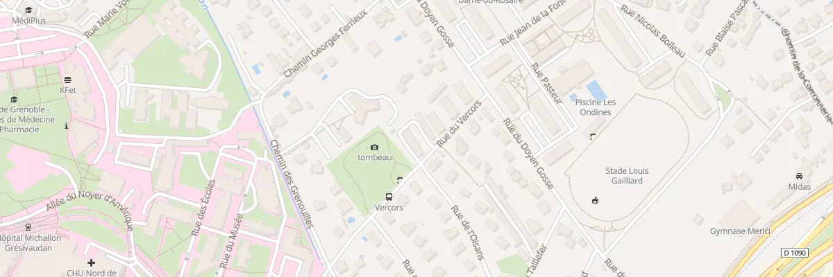 Plan du 8 Rue du Vercors à La Tronche