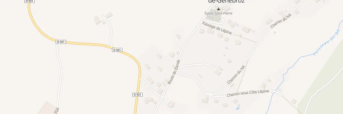 Plan du 259 Rte de Bande à Saint-Pierre-de-Genebroz