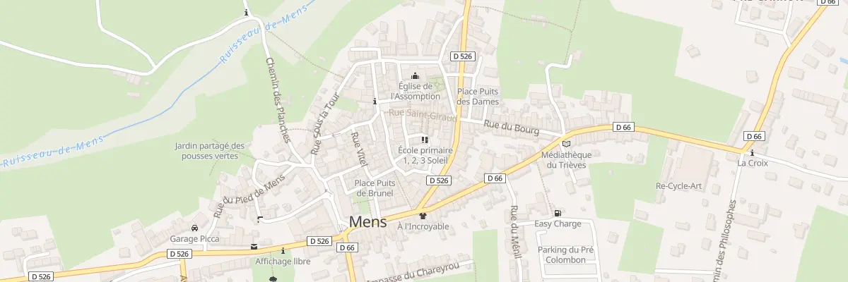 Plan du 5 Rue des Écuries à Mens