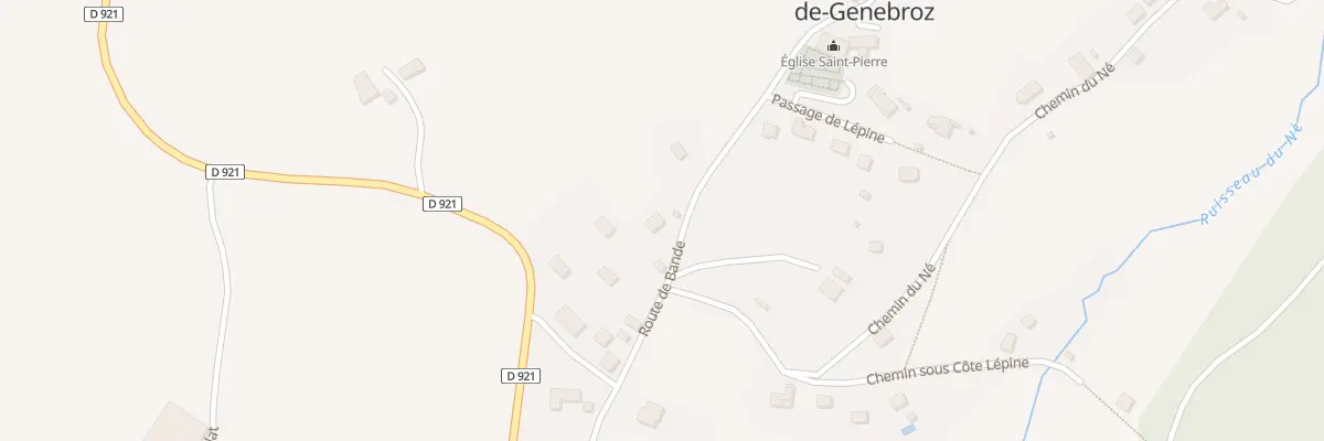 Plan du 279 Rte de Bande à Saint-Pierre-de-Genebroz