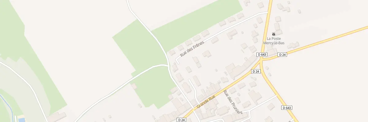 Plan du 25 Rue des Frenes à Mercy-le-Bas