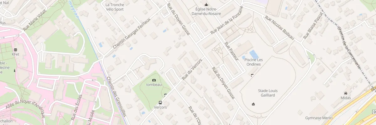 Plan du 38 Rue Doyen Gosse à La Tronche