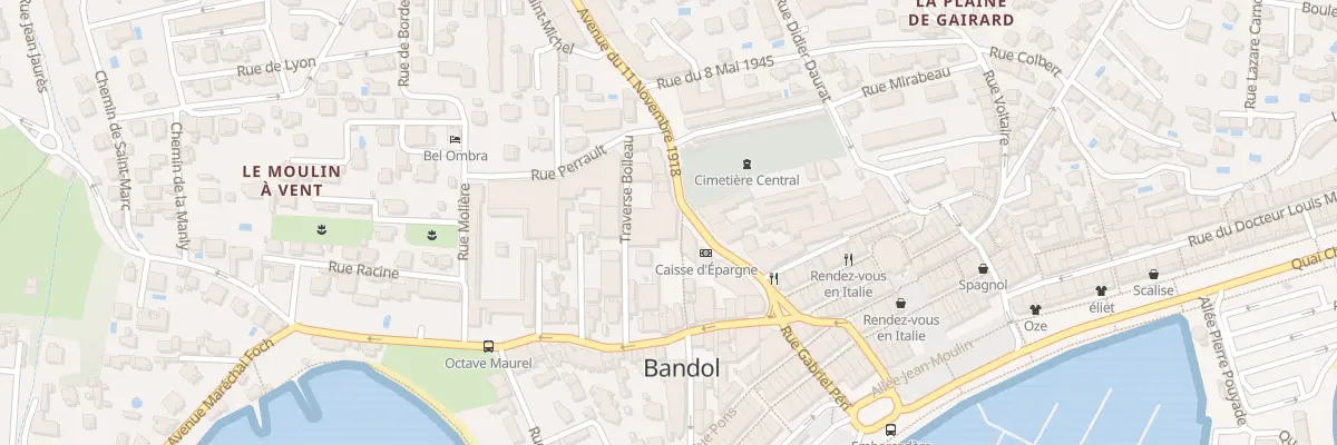 Plan du 78 Tra Boileau à Bandol