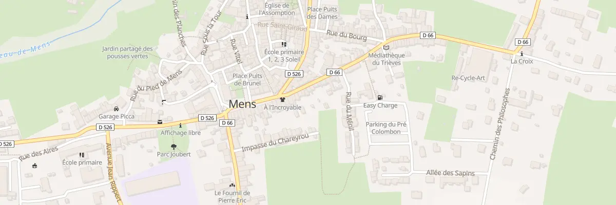 Plan du 26 Rue Louis Rippert à Mens