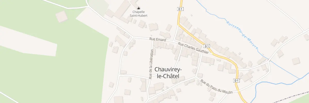 Plan du 1 Rue de la Liberation à Chauvirey-le-Châtel