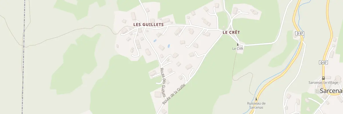 Plan du 111 Rte des Guillets à Sarcenas