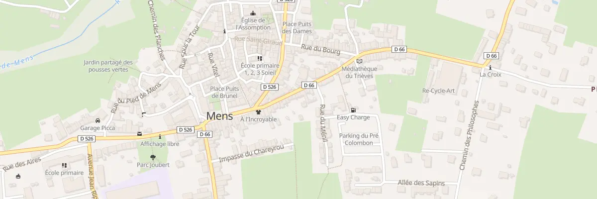 Plan du 64 Rue Louis Rippert à Mens