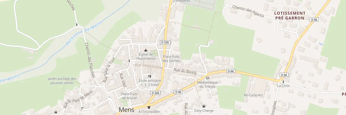 Plan du 18 Rue des Dames à Mens