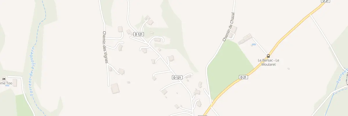 Plan du 5064 Les Vignes et Les Plantas au Bersac
