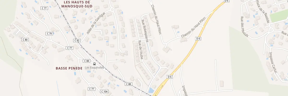 Plan du 116 Rue de l’Aube à Manosque