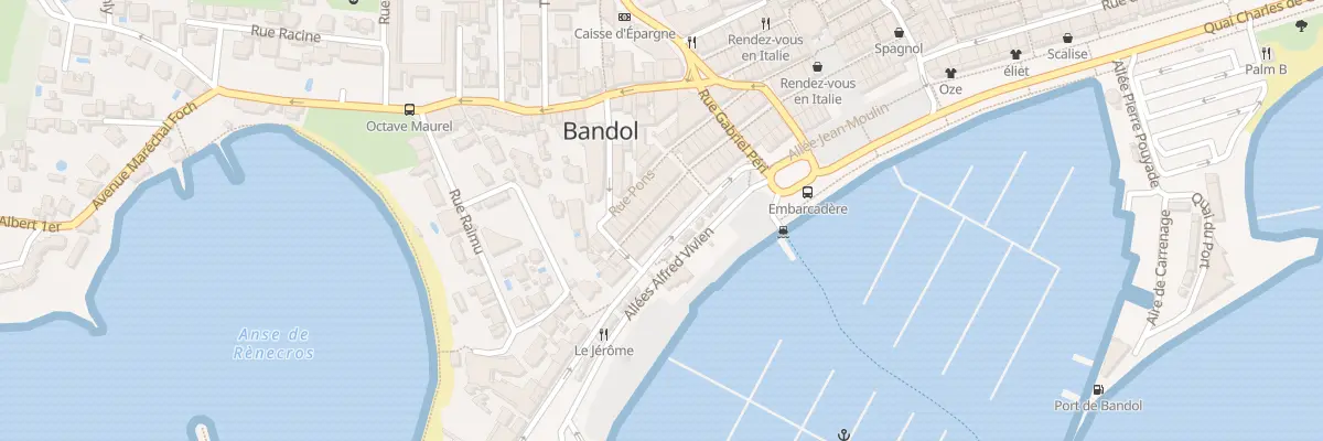 Plan du 8 Bd Victor Hugo à Bandol