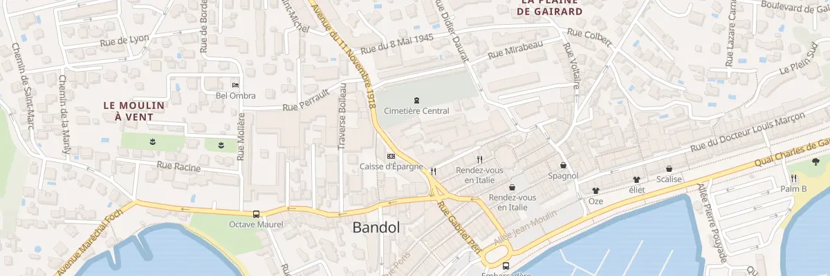Plan du 90 Av du 11 Novembre 1918 à Bandol