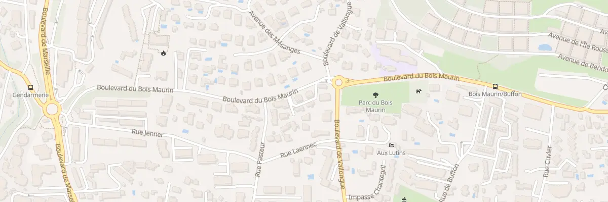Plan du 458 Bd Bois Maurin à Bandol