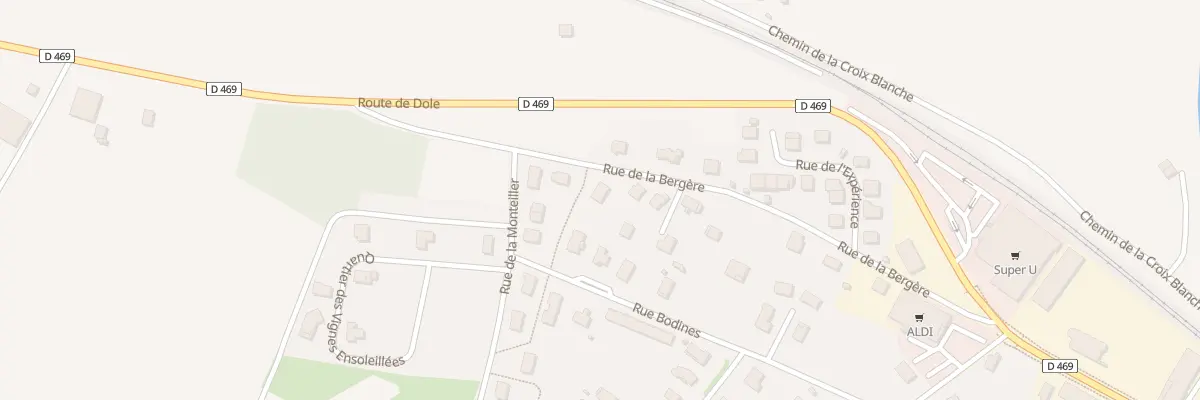Plan du 23 Rue de la Bergère à Arbois