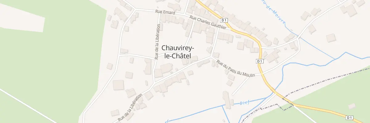 Plan du 8 Rue de là à Chauvirey-le-Châtel