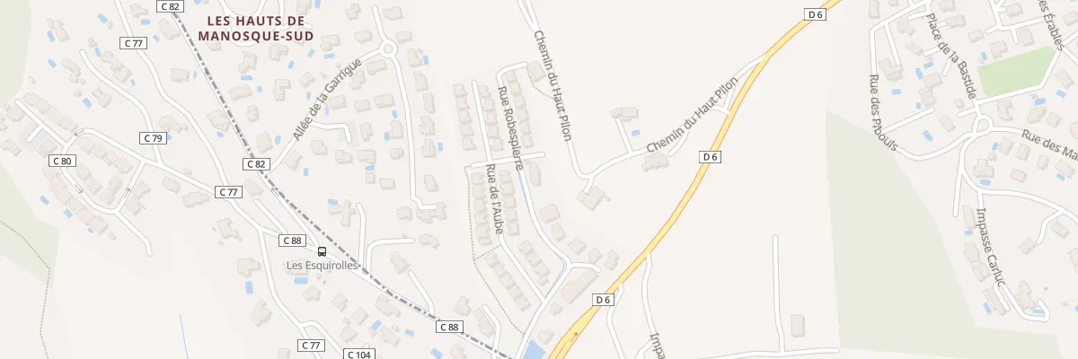 Plan du 194 Rue Robespierre à Manosque