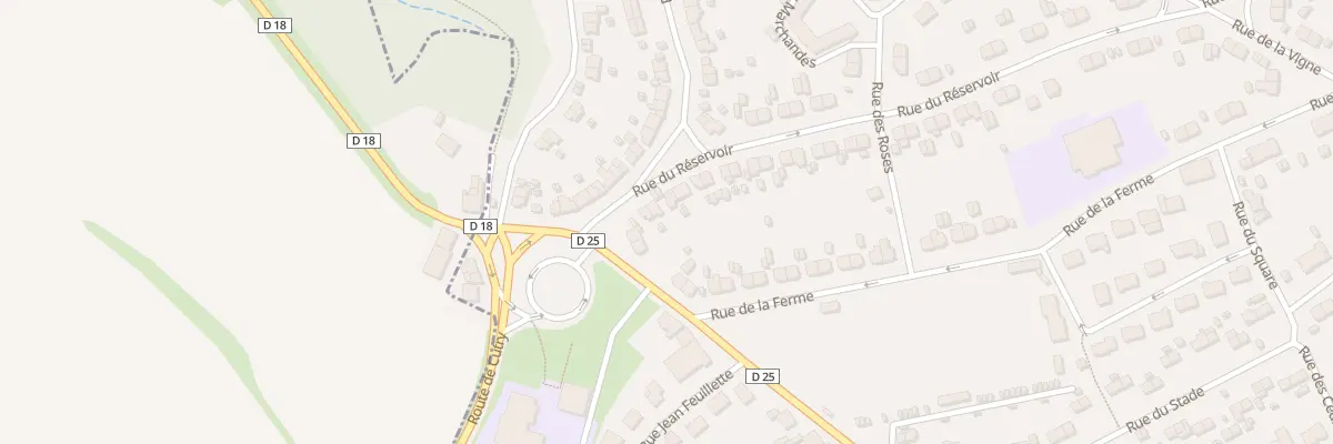 Plan du 2 Rue du Réservoir à Réhon