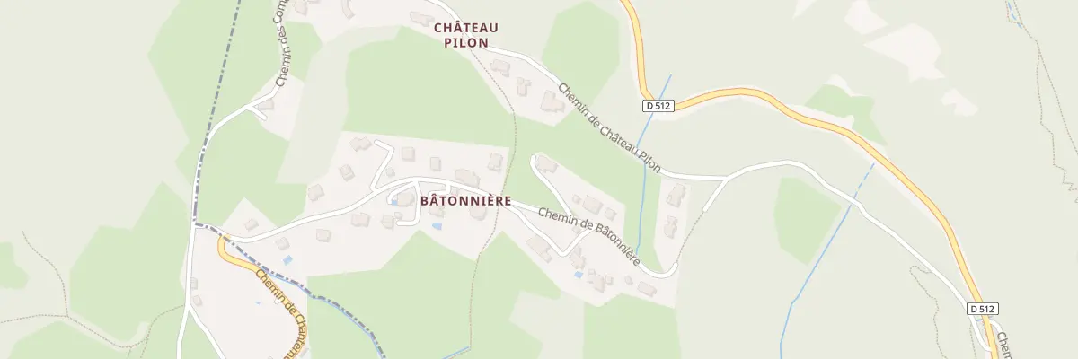 Plan du 10 Che de Batonnière à Corenc
