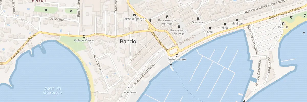 Plan du 4 Bd Victor Hugo à Bandol