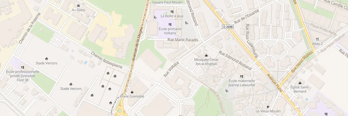 Plan du 3 Rue Marie Paradis à Saint-Martin-d’Hères