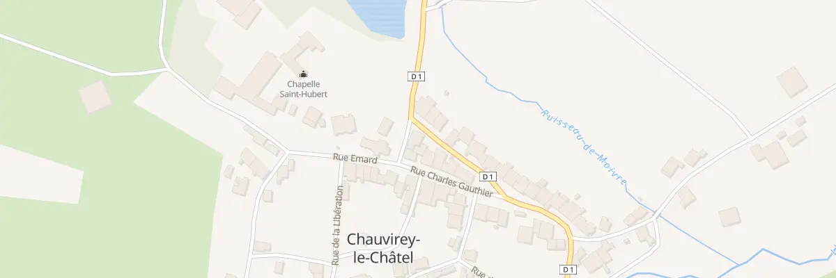 Plan du 1 Rue Emard à Chauvirey-le-Châtel