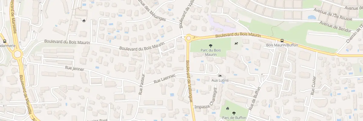 Plan du 305 Bd de Vallongue à Bandol